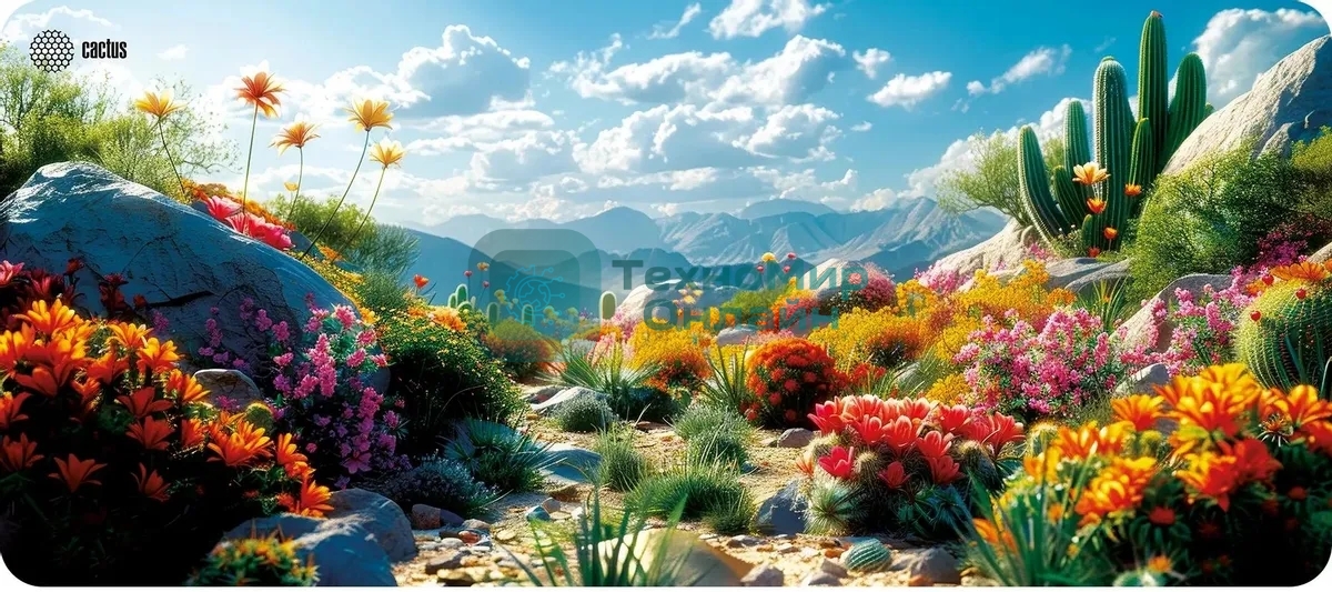 Коврик для мыши Cactus Desert landscape 900x400x3мм (CS-MP-PRO15XXL)