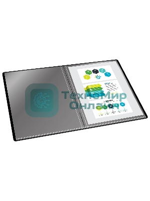 Папка с 80 прозрачными вкладками Silwerhof Perlen 292981-73 A4 1мм, карман сиреневый металлик