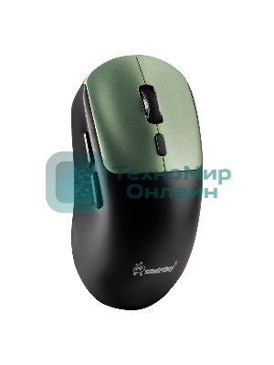 Мышь игровая беспроводная Dual BT+USB с зарядкой Smartbuy X7 черно-зеленая (SBM777DGG) /40.  