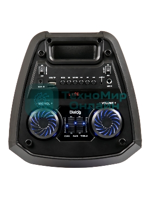 Караоке с микрофоном Dialog Oscar AO-12 1.0, 30W RMS, BT+FM+USB+SD+LED