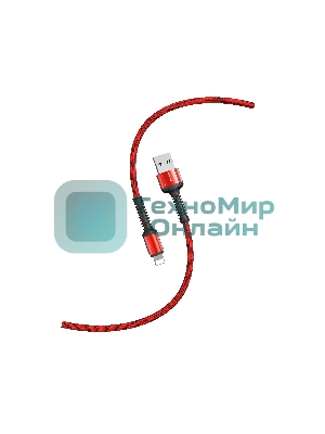 Кабель Smartbuy (iK-512-S26r) S26 Lightning красн., 3 А,PD,нейл.,1 м