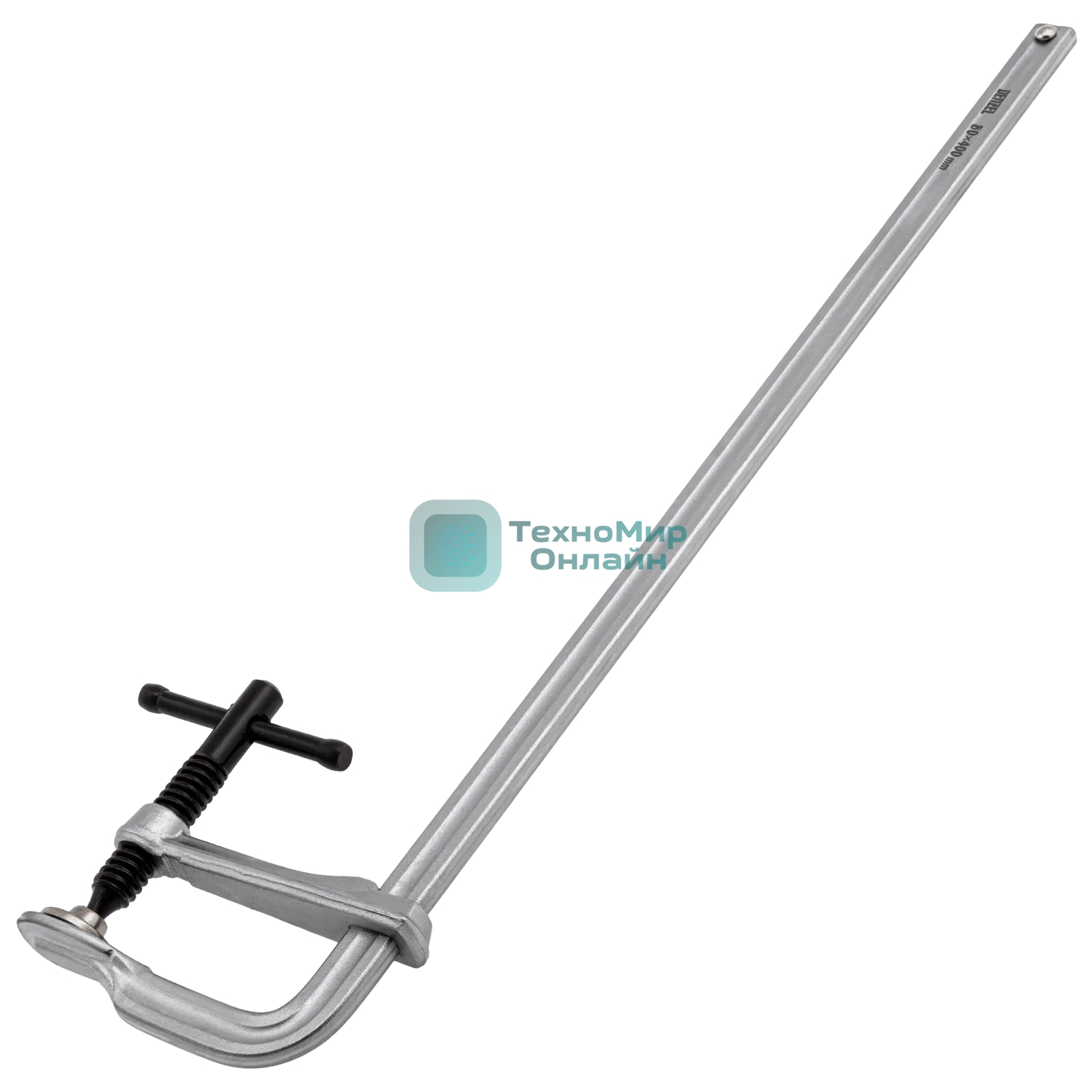 Струбцина Denzel F-образная, 80x400 мм, кованая