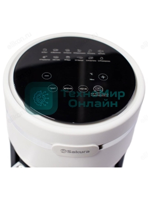 Аэрогриль Sakura SA-7682W черный, 1200 Вт, 3 л, сенсор, 12 программ