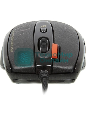 Мышь проводная A4Tech F5 черный, 3000 dpi, USB, кнопки - 7