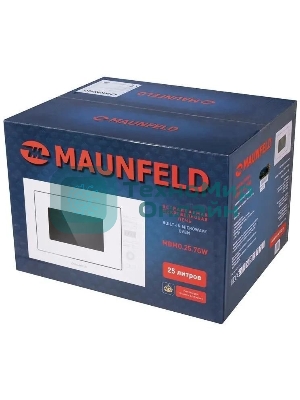 Микроволновая печь встраиваемая Maunfeld MBMO.25.7GW белый, 25 л, 900 Вт, переключатели - сенсор