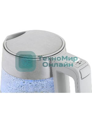 Чайник электрический Haier HK-501 1.7л. 2400Вт серый корпус: стекло/пластик (TD0036930RU)