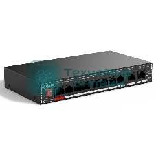 Коммутатор Dahua DH-SG1010P, 10×1 Гбит/с, неуправляемый