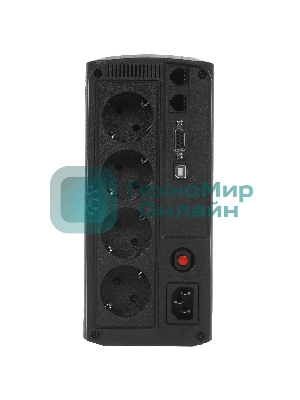 Источник бесперебойного питания CyberPower VP700ELCD/700 ВА/390 Вт/USB/RS-232/RJ-11/RJ-45/4 х CEE 7 (евророзетка)