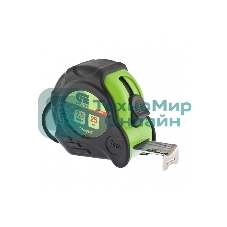 Рулетка Сибртех Графит, обрезиненный корпус, амортизатор, 7,5 м х 25 мм