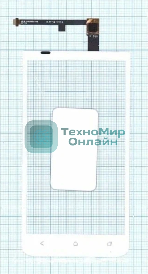 Сенсорное стекло (тачскрин) для HTC One XC X720d, белое