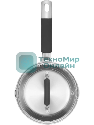 Ковш Rondell Flamme RDS-026, 1.3л, 16см, с крышкой, стальной