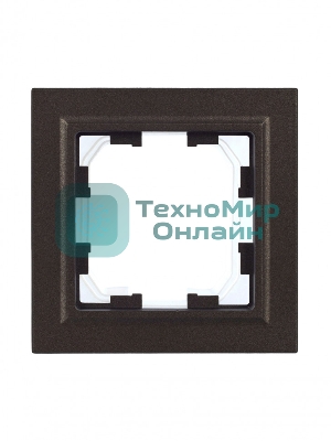 Рамка 1-местная IEK BRITE РУ-1-БрТБ-44 IP44 темная бронза