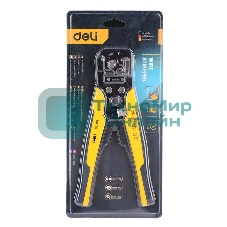 Инструмент многофункциональный для зачистки проводов (стриппер) 3-в-1 Deli DL2018 175мм, диапазон зачистки 0,6-2,6 мм, пружина с автоматическим возвратом
