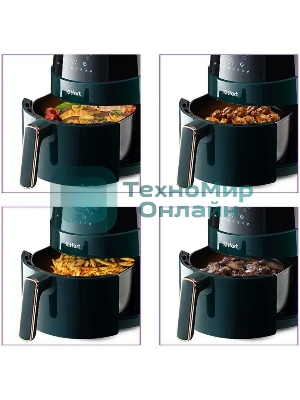 Аэрогриль Kitfort КТ-2222 зеленый, 1500 Вт, 3.3 л, сенсор, 8 программ