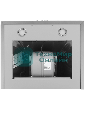 Вытяжка каминная Elikor Вента 60Н-650-К3Д серебристый, 59 см, 650 куб. м/ч, 56 дБ