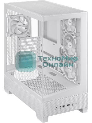 Корпус ASUS A31 Plus White, Midi-Tower, белый, 4 x 120 мм