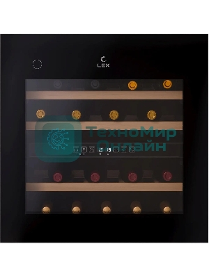Винный шкаф LEX LWD6036BL dual zone PP 1-нокамерн. черный (CHAT500008)