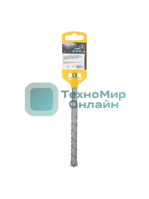 Бур по бетону Denzel цельная крестовая пластина, 12x165 мм, SDS PLUS