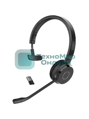 Гарнитура Jabra Evolve 65 TE чёрный, беспроводная, Bluetooth
