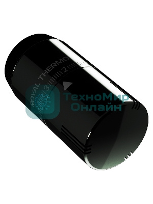 Термоголовка жидкостная Royal Thermo Design М30х1,5 (хром черный)