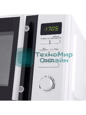 Микроволновая печь Maunfeld MFSMO.20.7TWH белый, 20 л, 700 Вт, переключатели - кнопки, поворотный механизм