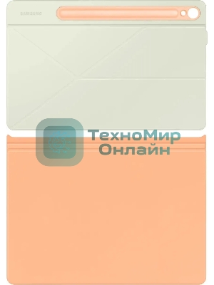 Чехол Samsung для Samsung Galaxy Tab S9/S9 FE EF-BX710POEGRU поликарбонат/полиуретан оранжевый