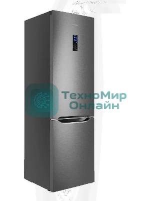 Холодильник Maunfeld MFF195NFIX10 нержавеющая сталь двухкамерный 252/98л морозилка снизу, No Frost