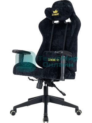 Кресло игровое Zombie 51 черный Light-20 крестов. пластик