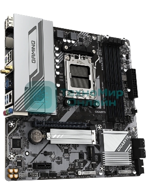 Материнская плата Gigabyte B650M GAMING PLUS WIFI, AM5, AMD B650, 4xDDR5, 4xSATA, 2xM.2, 1xPCIe 4.0 x16, 1xPCIe x1, 1xHDMI, 2xDP, 1x2.5Gb LAN, Wi-Fi 6E, Bluetooth 5.3, 1xUSB-C 5Gbps, 3xUSB-A 5Gbps, 2xUSB-A 2.0, 1xPS/2, 3x3.5 мм, 7.1, mATX