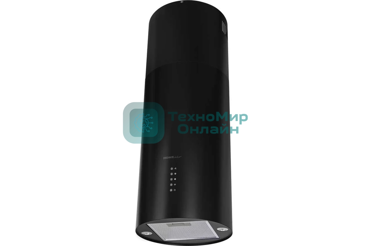 Вытяжка островная HOMSair ART 1050IS 35 черный, 35 см, 1050 куб. м/ч, 63 дБ