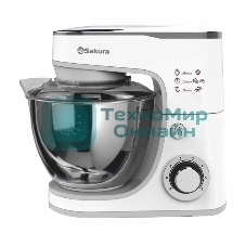Миксер планетарный Sakura SA-6332W ELEGANT, белый
