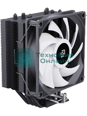 Устройство охлаждения(кулер) Oklick OG-CPC180FRGb-PWM1 черный 120мм алюминий+медь 1500rpm 20db 4-pin 180W 150мм