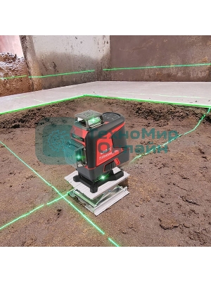 Лазерный нивелир UNI-T LM576LD 3D 16 линий, Osram зеленый свет, рабочее расстояние 30 м