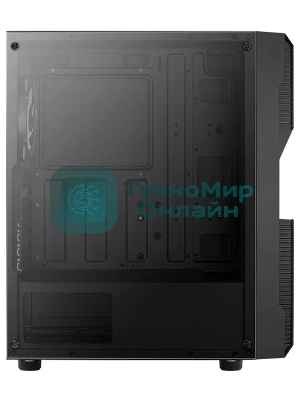 Компьютерный корпус Aerocool/Formula Menace Saturn FRGB-G-BK-v1 черный без БП ATX 4x120мм 2xUSB2.0 1xUSB3.0 audio bott PSU