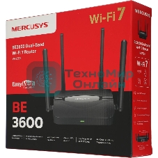Двухдиапазонный роутер Wi-Fi 7 Mercusys MR25BE BE3600