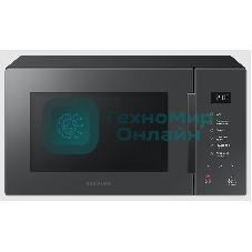 Микроволновая печь Samsung MS23T5018AC/BW антрацит, 23 л, 800 Вт, переключатели - сенсор