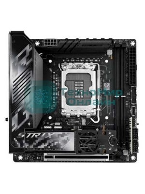 Материнская плата ASUS ROG STRIX Z890-I GAMING WIFI, LGA 1851, Intel Z890, 2xDDR5, 2xSATA, 2xM.2, 1xPCIe 5.0 x16, 1xHDMI, 2xUSB-C Thunderbolt 4, 1xUSB-C 20Gbps, 3xUSB-A 10Gbps, 1xUSB-A 5Gbps, 2xUSB-A 2.0, 1x 2.5Gb LAN, Mini-ITX