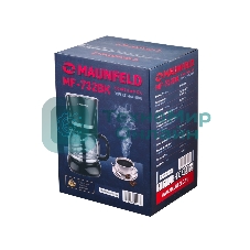 Кофеварка капельная Maunfeld MF-732BK черный, исп. кофе - молотый, 1,5 л, 1000 Вт