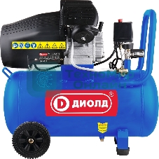 Компрессор поршневой Диолд КВП-2-2100-50 масляный 340л/мин 50л 2100Вт синий/черный