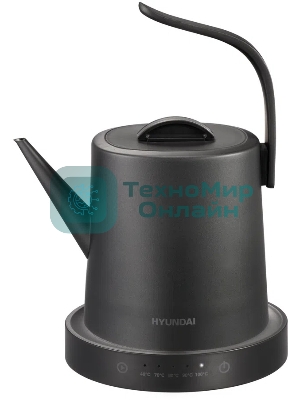 Чайник электрический Hyundai HYK-S5503 1 л, 1200 Вт, титан/титановый корпус: металл