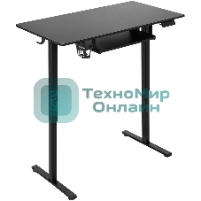 Стол игровой Defender Victory черн, 110x60, высота 72-117, полк 1