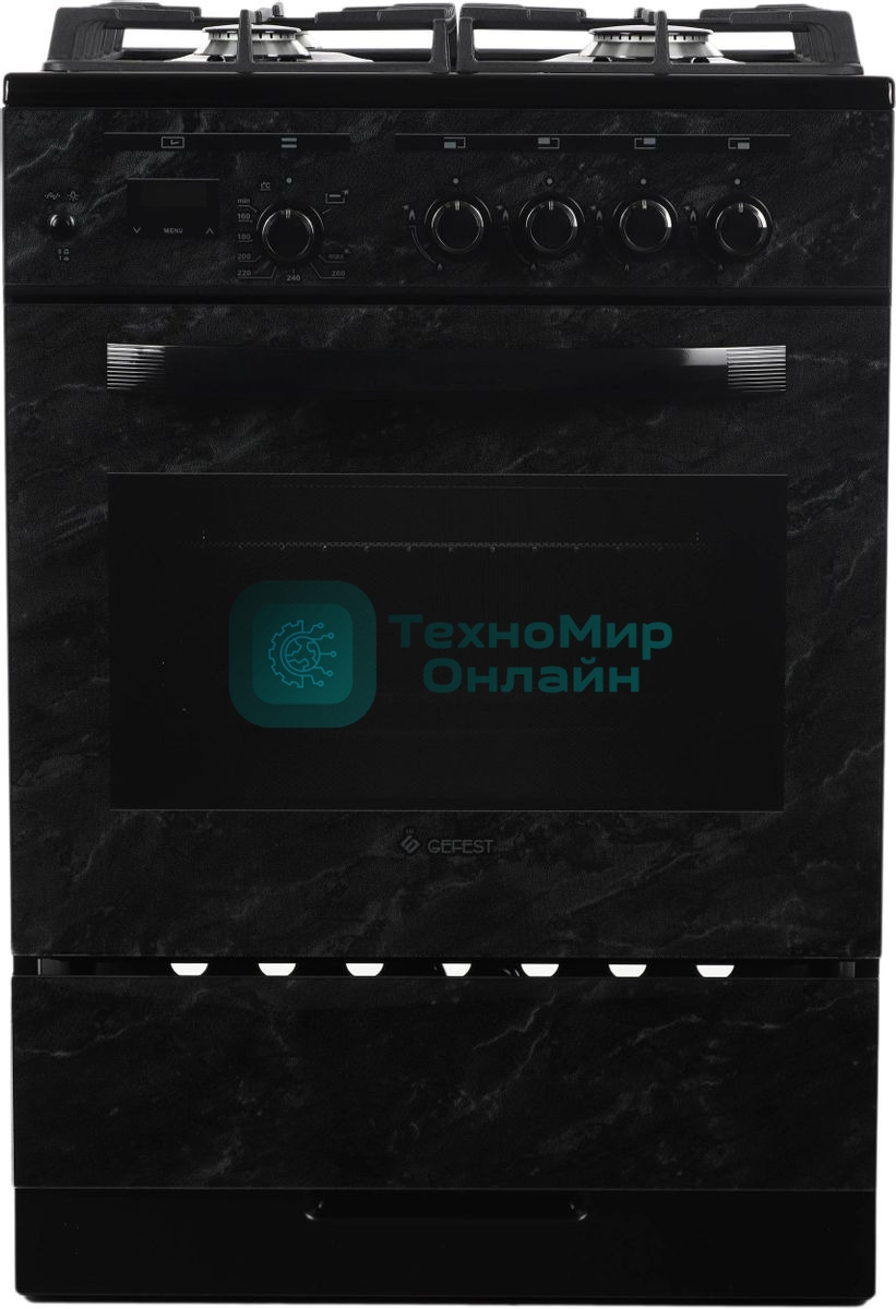 Плита газовая Gefest ПГ 6500-03 0053 черный, конфорок 4 шт, духовка 52 л, 60 см x 85 см x 60 см