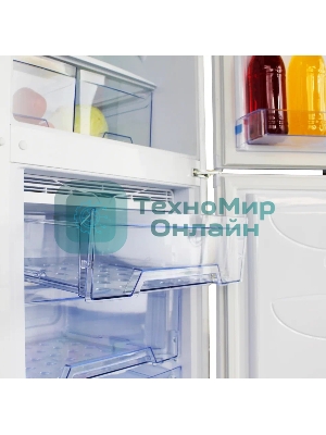 Холодильник DON R-290 BI белая искра двухкамерный 209/101л морозилка снизу