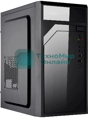 Компьютерный корпус KingPrice KPCC-MN208 черный без БП mATX 1x80мм 2x120мм 2xUSB 2.0 audio