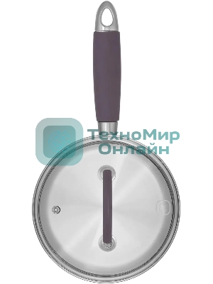 Ковш Rondell Akzent RDS-1386, 1.3 л, с крышкой, стальной