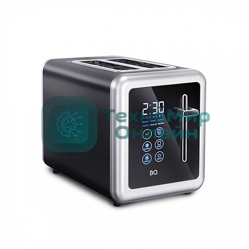 Тостер BQ T4002, 850 Вт, 7 степеней поджаривания, стальной/черный