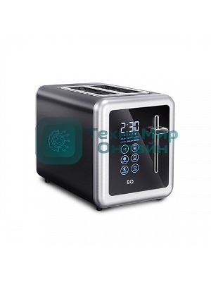 Тостер BQ T4002, 850 Вт, 7 степеней поджаривания, стальной/черный