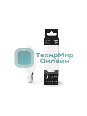Лампа светодиодная Gauss Led Candle-dim E14 7Вт 4100К диммируемая