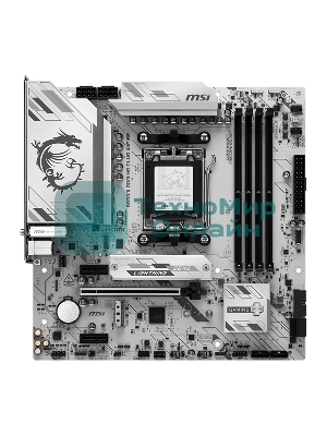 Материнская плата MSI B850M GAMING PLUS WIFI6E, AM5, AMD B850, 4xDDR5, 4xSATA, 2xM.2, 1xPCIe 4.0 x16, 2xPCIe x1, 1xDP, 1xHDMI, 1x2.5Gb LAN, Wi-Fi 6E, Bluetooth 5.3, 4xUSB-A 5Gbps, 3xUSB-A 10Gbps, 1xUSB-C 10Gbps, 3x3.5 мм, 7.1, mATX