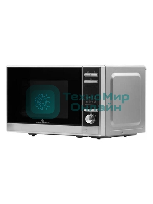 Микроволновая печь General Electronics GE DG420S атласное серебро, 20 л, 700 Вт, переключатели - сенсор, кнопки, поворотный механизм